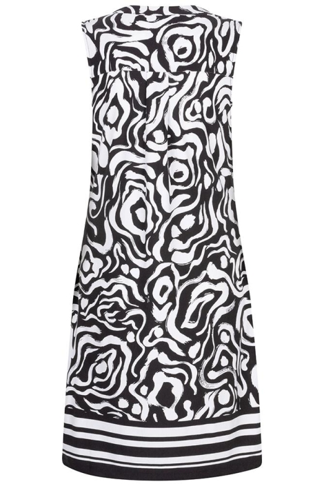 EsQualo dress slv/lss beads playful prin
